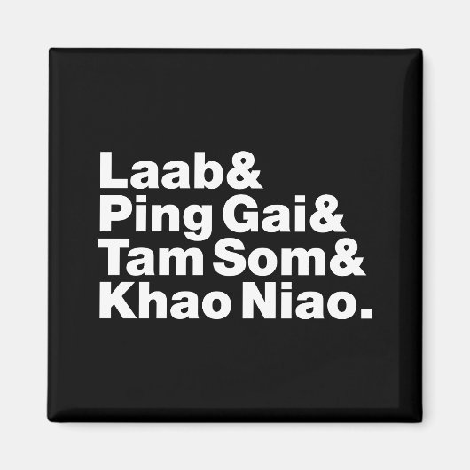 Laotiaans straatvoedsel magneet (Voorkant)