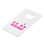 Laotiaanse moeder - ແ ມ່ / Mae - Laotiaans / Laos Creditkaart Flessenopener (Achterkant Gekanteld)