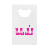 Laotiaanse moeder - ແ ມ່ / Mae - Laotiaans / Laos Creditkaart Flessenopener (Achterkant)