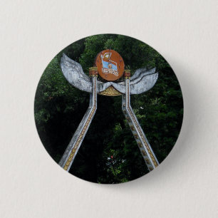 Laotiaanse Poort Ronde Button 5,7 Cm