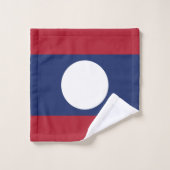 Laotiaanse vlag bad handdoek (Wasdoekje)