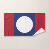Laotiaanse vlag bad handdoek (Handdoek)