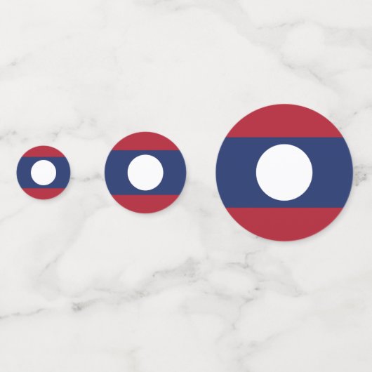 Laotiaanse vlag confetti (Voorkanten)