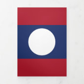 Laotiaanse vlag drieluik kaart (Cover)
