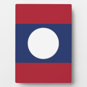 Laotiaanse vlag fotoplaat (voorkant)