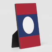 Laotiaanse vlag fotoplaat (Zijkant)