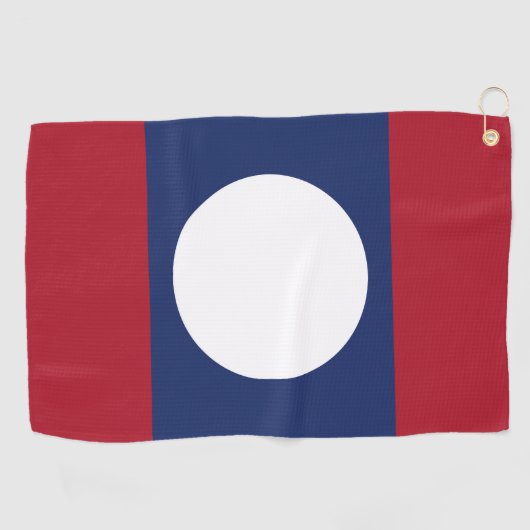 Laotiaanse vlag golfhanddoek (Horizontaal)