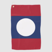 Laotiaanse vlag golfhanddoek (Voorkant)