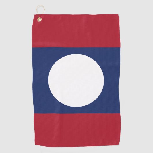 Laotiaanse vlag golfhanddoek (Voorkant)