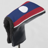 Laotiaanse vlag golfheadcover (3/4 voorkant)