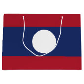 Laotiaanse vlag groot cadeauzakje (Voorkant)