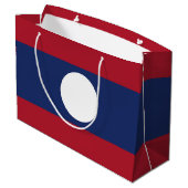 Laotiaanse vlag groot cadeauzakje (Achterkant Gekanteld)