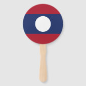 Laotiaanse vlag handwaaier (Achterkant)