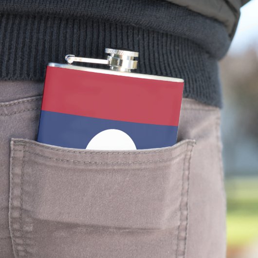 Laotiaanse vlag heupfles (Voorbeeld)