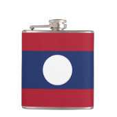 Laotiaanse vlag heupfles (Voorkant)