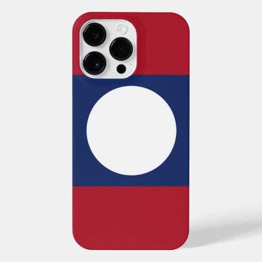 Laotiaanse vlag iPhone hoesje (Achterkant)