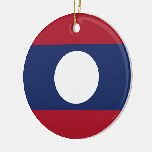Laotiaanse vlag keramisch ornament (Links)