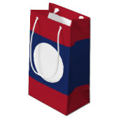 Laotiaanse vlag klein cadeauzakje (Achterkant Gekanteld)