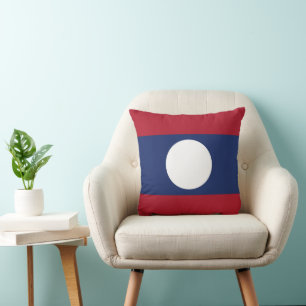 Laotiaanse vlag kussen