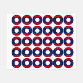 Laotiaanse vlag labels (Vel)