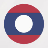Laotiaanse vlag labels (Design 1)