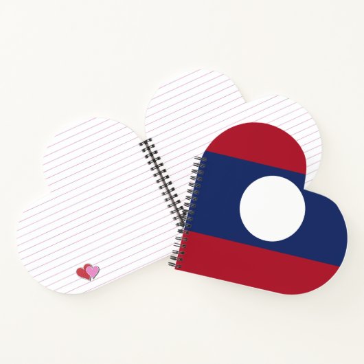 Laotiaanse vlag notitieboek (Binnen)