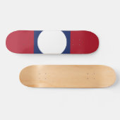 Laotiaanse vlag persoonlijk skateboard (Horizontaal)