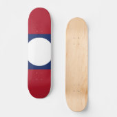 Laotiaanse vlag persoonlijk skateboard (Voorkant)