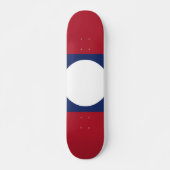 Laotiaanse vlag persoonlijk skateboard (Voorkant)