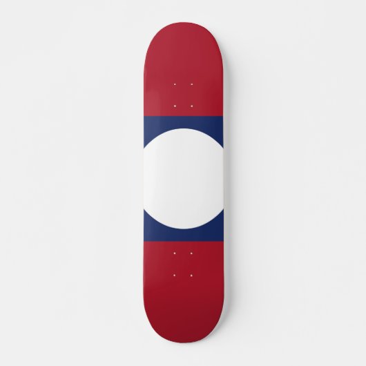 Laotiaanse vlag persoonlijk skateboard (Voorkant)