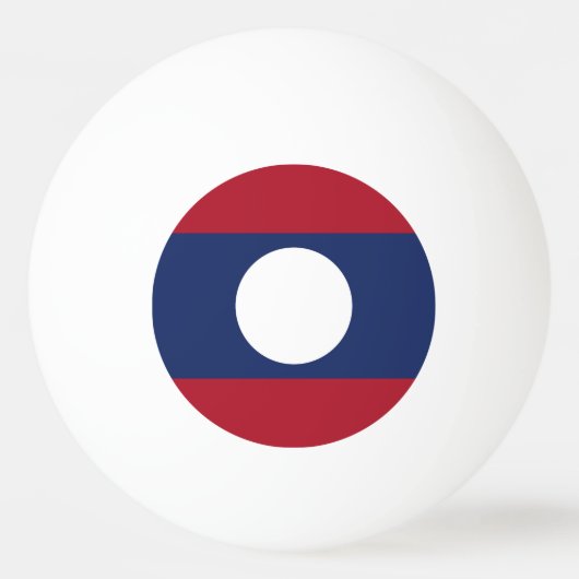 Laotiaanse vlag pingpongbal (Voorkant)