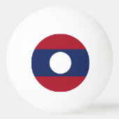 Laotiaanse vlag pingpongbal (Achterkant)