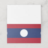 Laotiaanse vlag plaatskaartje (Buitenkant ongevouwen)