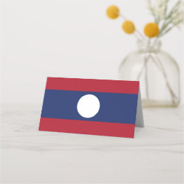 Laotiaanse vlag plaatskaartje