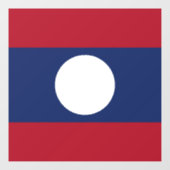Laotiaanse vlag raamsticker (Vel)