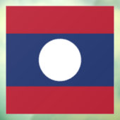 Laotiaanse vlag raamsticker (Vel 3)