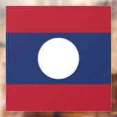 Laotiaanse vlag raamsticker (Vel 2)