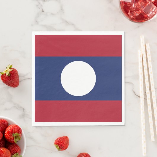 Laotiaanse vlag servet (Insitu)
