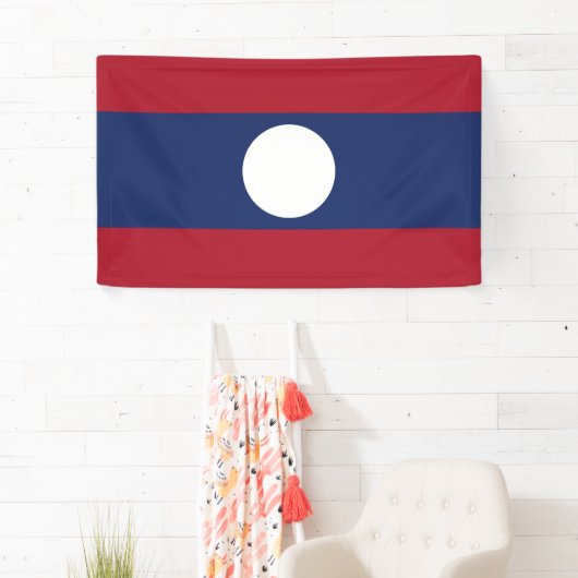 Laotiaanse vlag spandoek (Insitu)