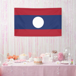 Laotiaanse vlag spandoek