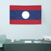Laotiaanse vlag spandoek (Beurs)