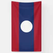 Laotiaanse vlag spandoek (Verticaal)