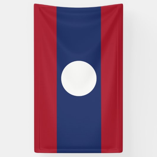 Laotiaanse vlag spandoek (Verticaal)