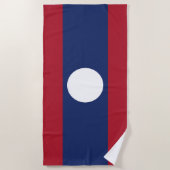 Laotiaanse vlag strandlaken (Voorkant)