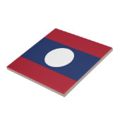 Laotiaanse vlag tegeltje (Zijkant)