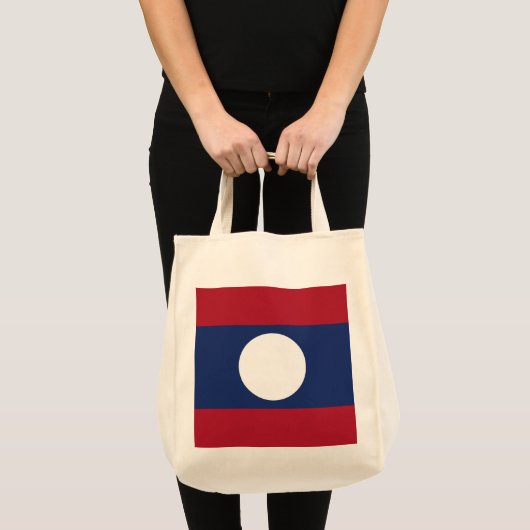 Laotiaanse vlag tote bag (Voorkant (product))