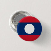 Laotiaanse vlag, vlag van Laos Ronde Button 3,2 Cm (Voorkant /achterkant)