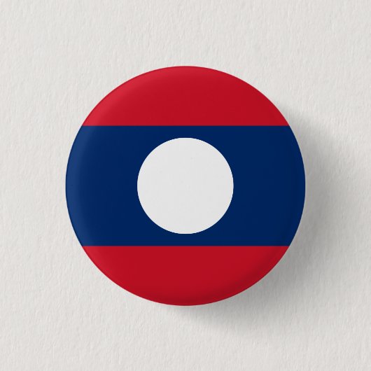 Laotiaanse vlag, vlag van Laos Ronde Button 3,2 Cm (Voorkant)