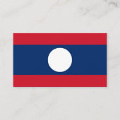 Laotiaanse vlag, vlag van Laos Visitekaartje (Voorkant)