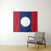 Laotiaanse vlag wandkleed (In Situ (horizontaal))